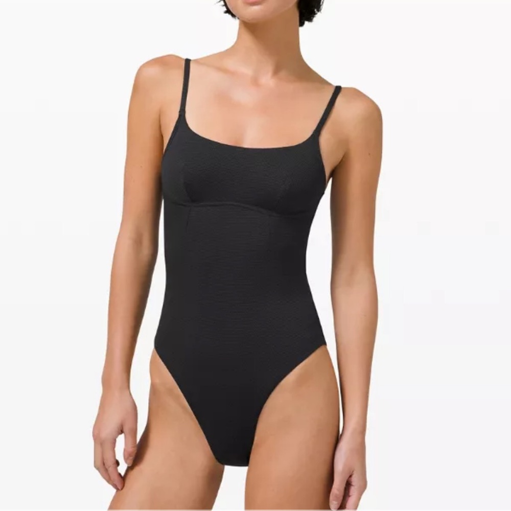 lululemon athletica Women's Black One-Piece Swimsuit
